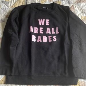 Brunette The Label We Are All Babes Black Sweater Size L/XL